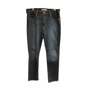 Levis 724 Straight Women's Dark Wash Stretch Jeans Sz 31/12